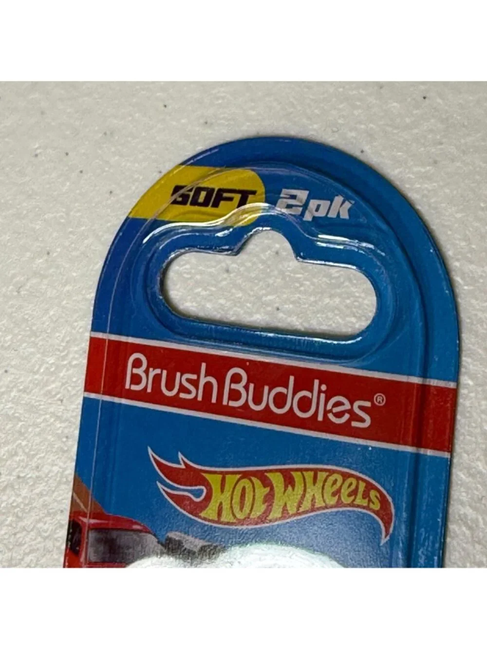Hot Wheels Kids Toothbrush 2 Pack Brush Buddies Soft Bristles Sealed